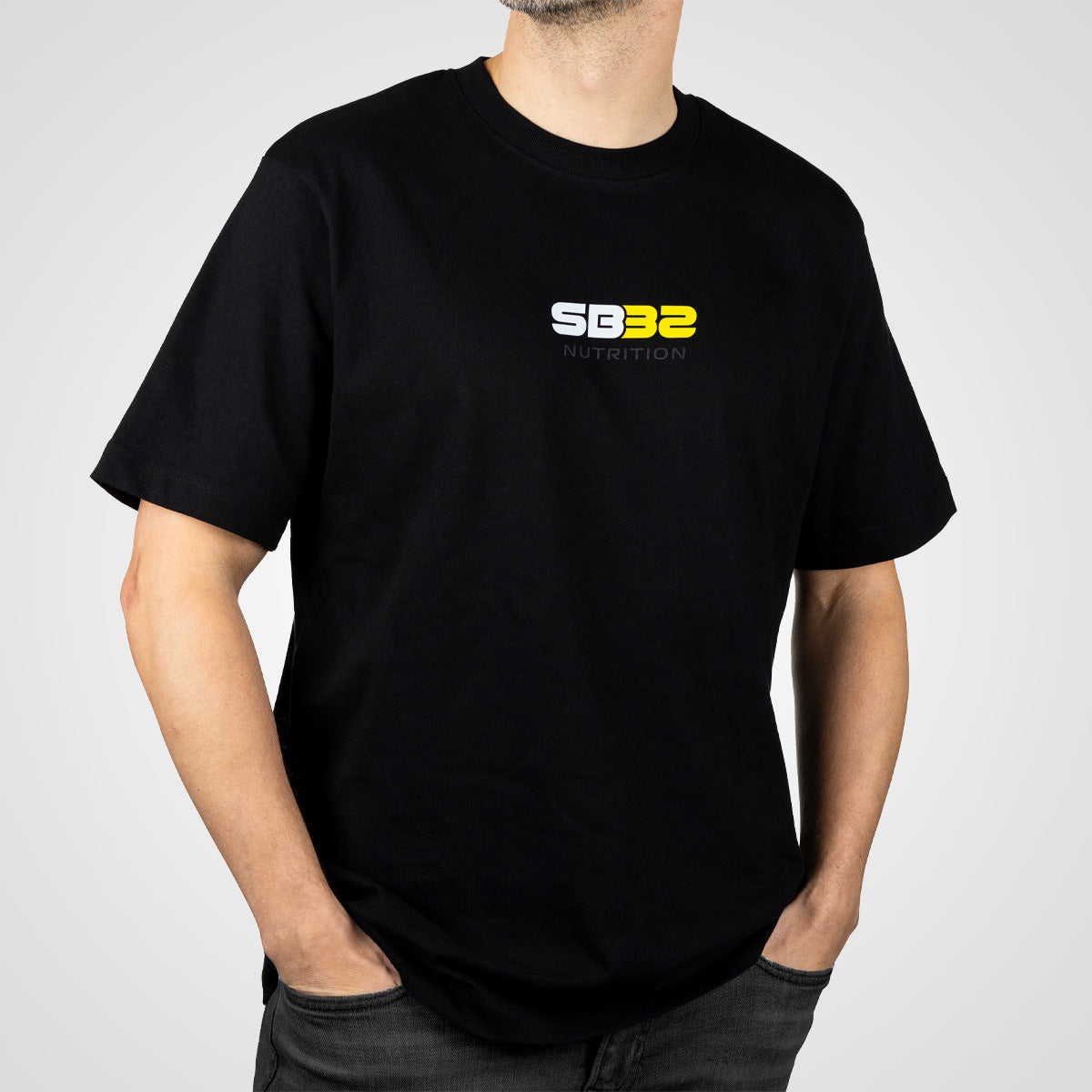 T-shirt met korte mouwen, zwart